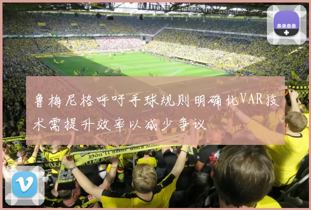 鲁梅尼格呼吁手球规则明确化VAR技术需提升效率以减少争议